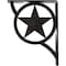 Ekena Millwork Austin Wrought Iron Bracket, (Triple center brace), Antiqued Silver 2"W x 7 1/2"D x 10"H BKTM02X07X10TAUASV - alternate 5